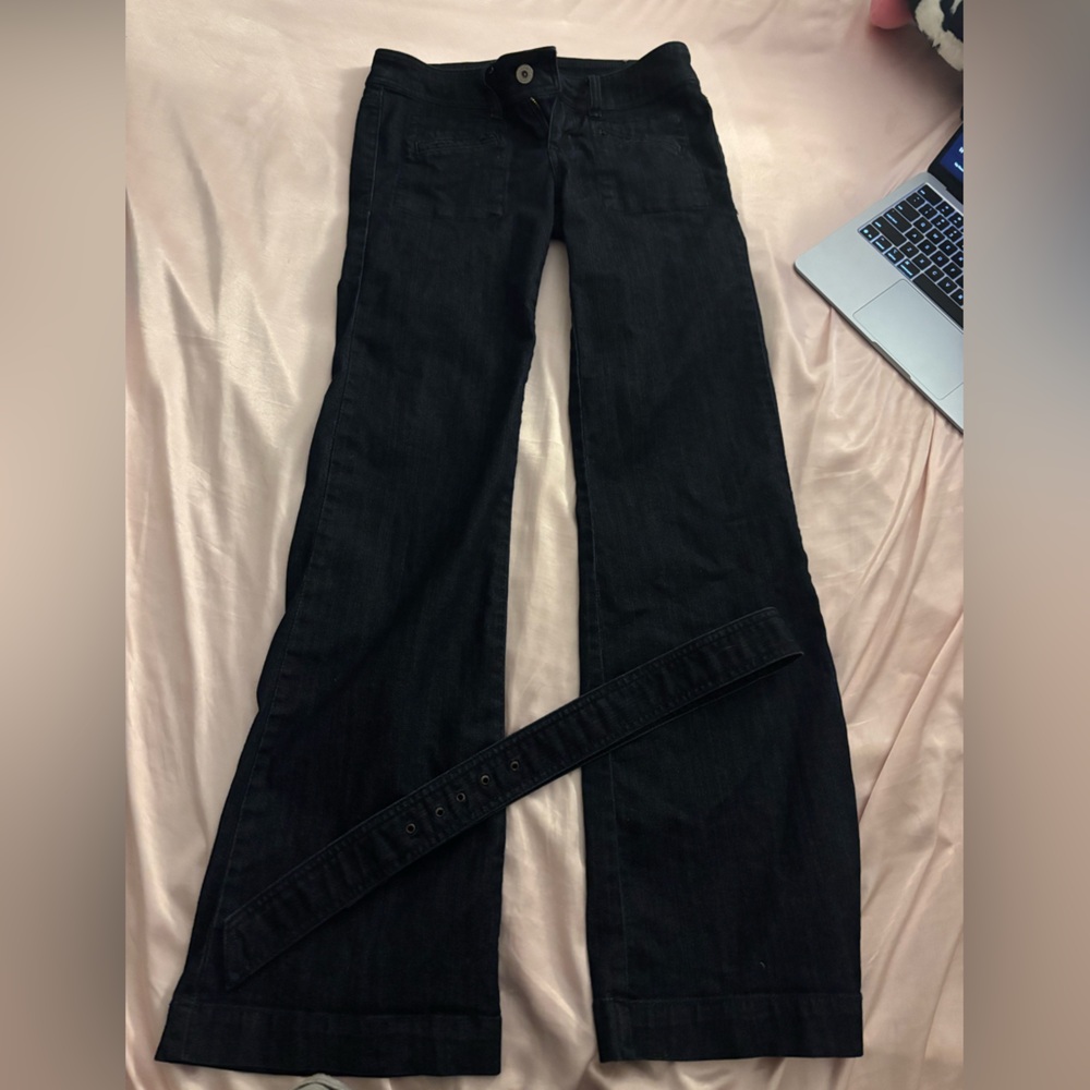 Z. Cavaricci Low Rise Flared Pants Dark Navy
